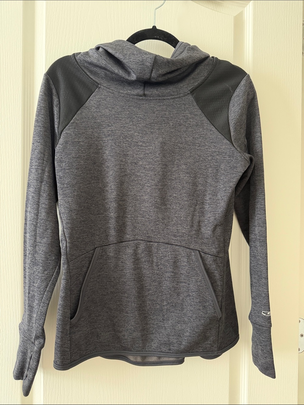 Champion Women's Heather Charcoal Hooded Pullover